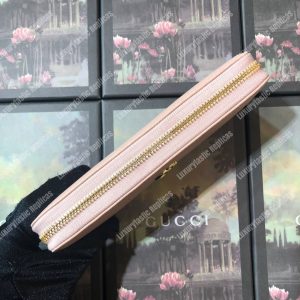 Gucci Leather Zip Around Wallet Light Pink - Image 4