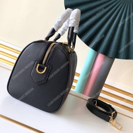 LV Speedy Bandouliere 25 Monogram Empreinte Leather Noir - Image 3