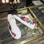 Gucci Ace Embroidered Floral Sneaker White