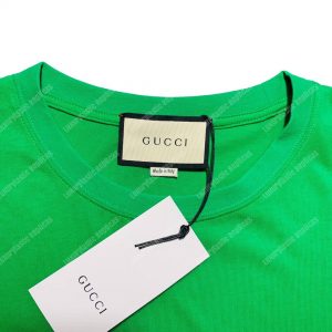Gucci Cotton T-Shirt Green - Image 4