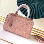 LV Speedy Bandouliere 25 Monogram Empreinte Leather Rose Poudre