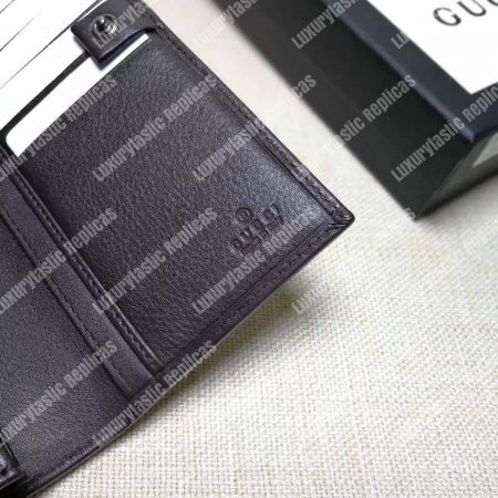 Gucci GG Supreme Continental Wallet Web Grey - Image 5