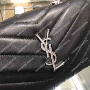 Saint Laurent Loulou Small In “Y” Matelassé Leather Black - Image 6