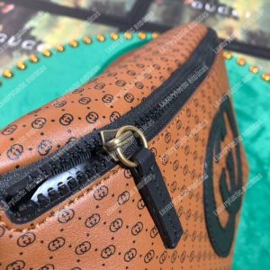 Gucci Gucci-Dapper Dan Belt Bag Brown with Ebony GG Pattern - Image 4