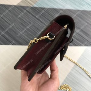 LV Vavin Chain Wallet Monogram Bordeaux Noir - Image 5