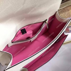 Gucci Osiride Leather Top Handle Bag White - Image 4