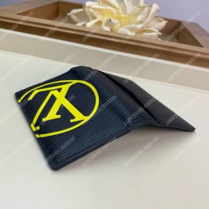 LV Pocket Organizer Epi Leather Yellow Initials - Image 5