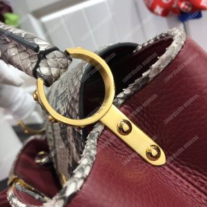 LV Capucines BB Taurillon Python Bordeaux - Image 9