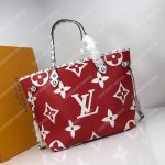 LV Neverfull MM Monogram Rouge