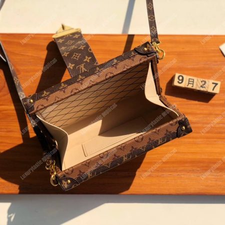 LV Petite Malle Monogram Reverse Canvas - Image 7