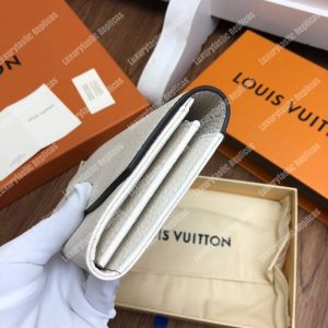 LV Iris Wallet Mahina Leather Ivory - Image 6