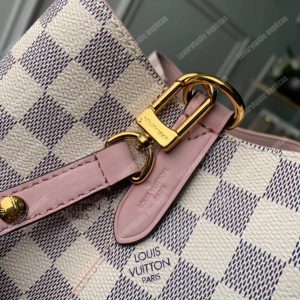 LV NéoNoé Damier Azur Canvas Eau de Rose Limited Edition - Image 9
