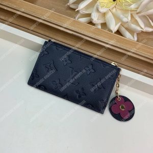 LV Zipped Card Holder Monogram Navy Purple - Image 3