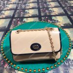 Gucci Leather Small Shoulder Bag Beige