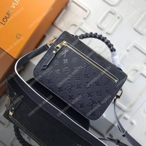 LV Pochette Metis Monogram Empreinte Leather Noir - Image 4
