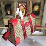 Gucci Soft GG Supreme Duffle Bag Red