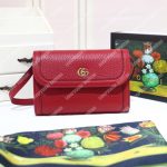 Gucci GG Calfskin Mini Shoulder Flap Bag Red