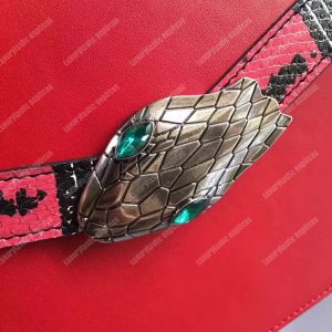 Gucci Lilith Leather Top Handle Bag Red - Image 4