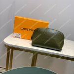 LV Cosmetic Pouch PM Epi Leather Borneo Green