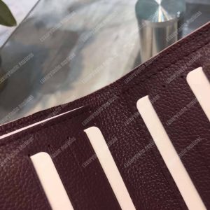 LV LockMe II Compact Wallet Taurillon Leather Prune - Image 3