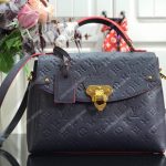 LV Georges MM Monogram Empreinte Leather Navy Blue/Red