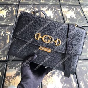 Gucci Zumi Grainy Leather Small Shoulder Bag Black - Image 3