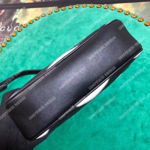 Gucci GG Marmont Small Matelassé Shoulder Bag Black and White - Image 7