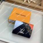 LV Twist Compact Wallet Epi Leather Monogram Noir Tan