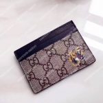 Gucci Tiger Print GG Supreme Card Case