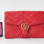 Gucci GG Marmont Clutch Red