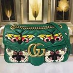 Gucci GG Marmont Medium Matelasse Shoulder Bag Butterfly