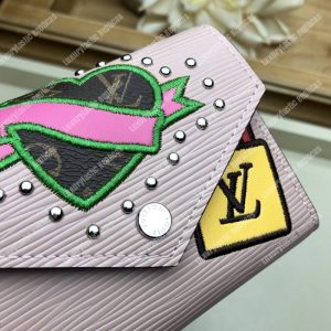LV Special Edition Victorine Wallet Epi leather in pale-pink Rose Ballerine - Image 3