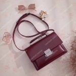 Saint Laurent Medium Bellechasse Dark Red Leather