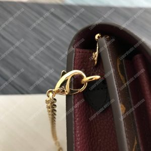 LV Vavin Chain Wallet Monogram Bordeaux Noir - Image 6