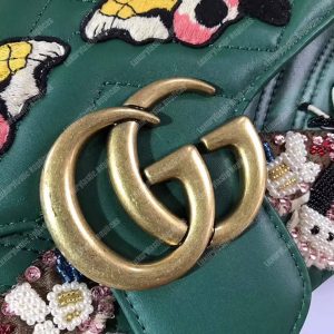 Gucci GG Marmont Medium Matelasse Shoulder Bag Butterfly - Image 8