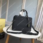 LV Armand Briefcase MM Black/Khaki Green