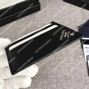 Prada Leather Card Holder Black - Image 8