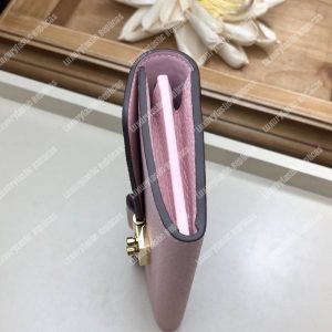 LV Croisette Wallet Damier canvas w/ grained leather Magnolia - Image 7