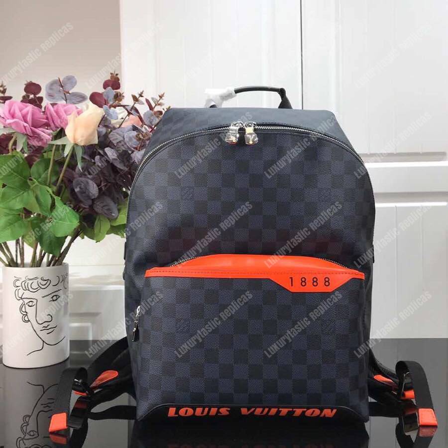 AUTHENTIC RARE LOUIS VUITTON Damier Cobalt Race Discovery Backpack PM