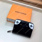 LV Zippy Coin Purse Patent Leather Monogram Black