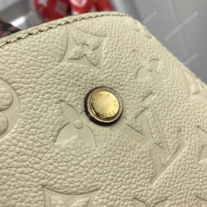 LV Montaigne MM Monogram Empreinte leather Creme - Image 4