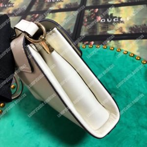 Gucci Medium Leather Shoulder Bag White - Image 6