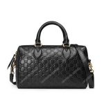Gucci Signature Medium Top Handle Bag Black