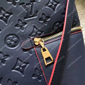 LV Melie Designer Monogram Leather Marine Rouge - Image 7