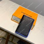 LV Pocket Organizer Taiga Leather Blue Trim