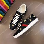 Gucci Ace Embroidered Bee And Stars Sneaker Black
