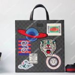 Gucci Night Courrier Soft GG Supreme Tote Black/Grey