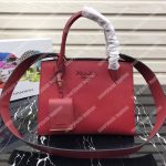 Prada Monochrome Saffiano Leather Bag Red