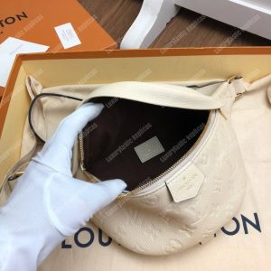 LV Monogram Empreinte Bumbag Creme Beige - Image 9