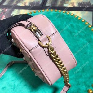 Gucci GG Marmont Small Matelassé Shoulder Bag With Pearls Magnolia - Image 5
